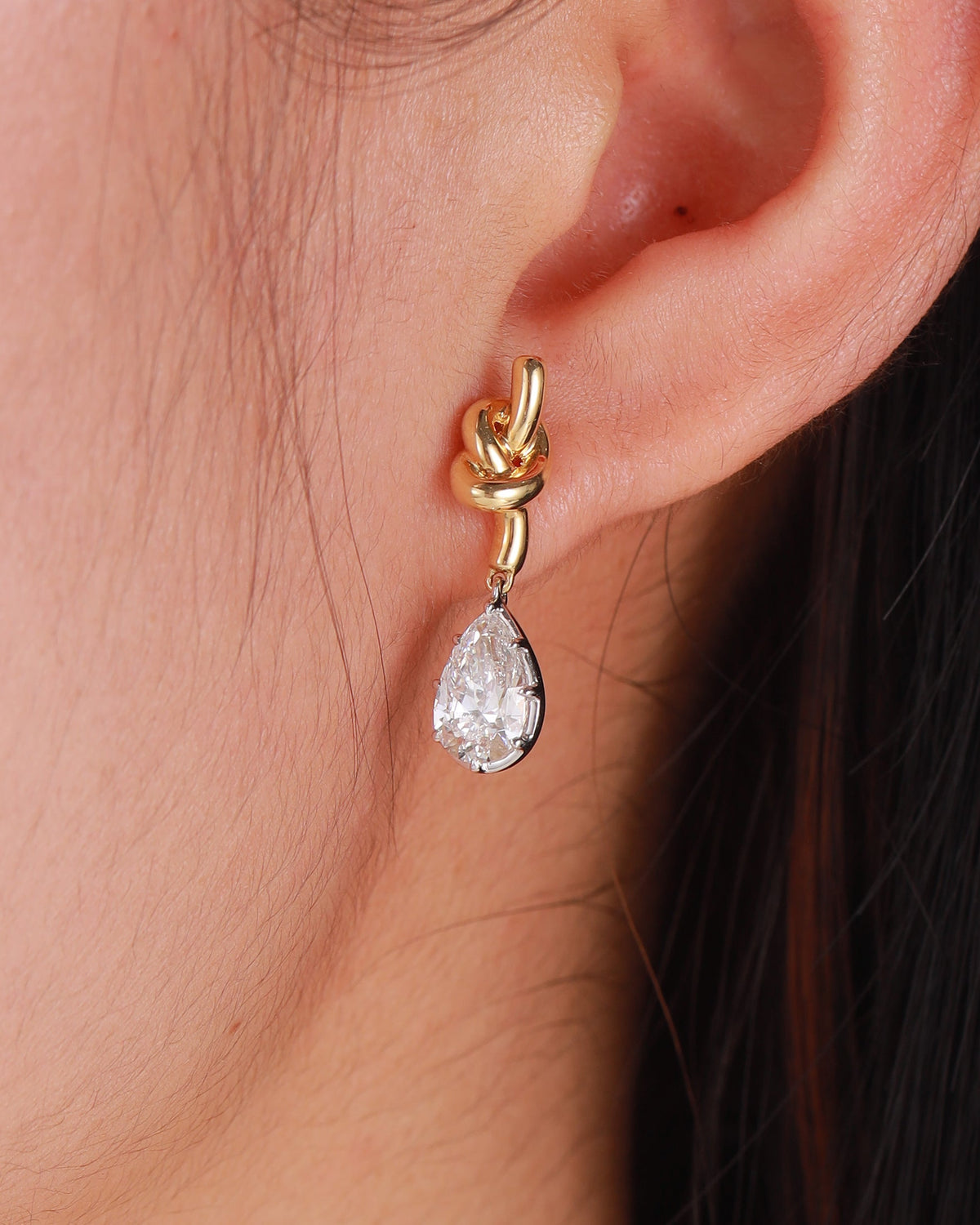 Golden Vine Drop Earrings