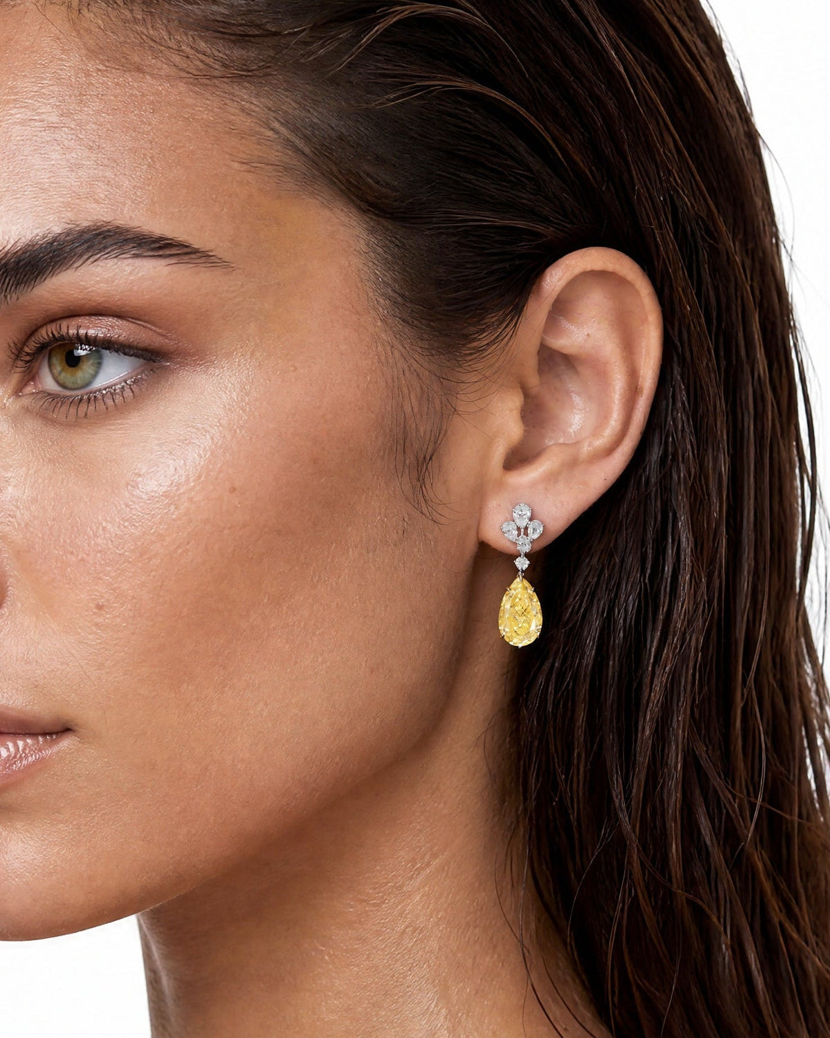 Solara Drop Lab Diamond Earrings