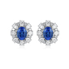 Azure Halo Lab Diamond Earrings