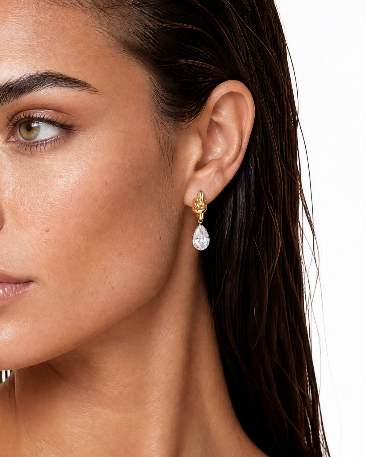 Golden Vine Drop Earrings