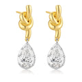 Golden Vine Drop Earrings