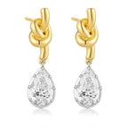 Golden Vine Drop Earrings