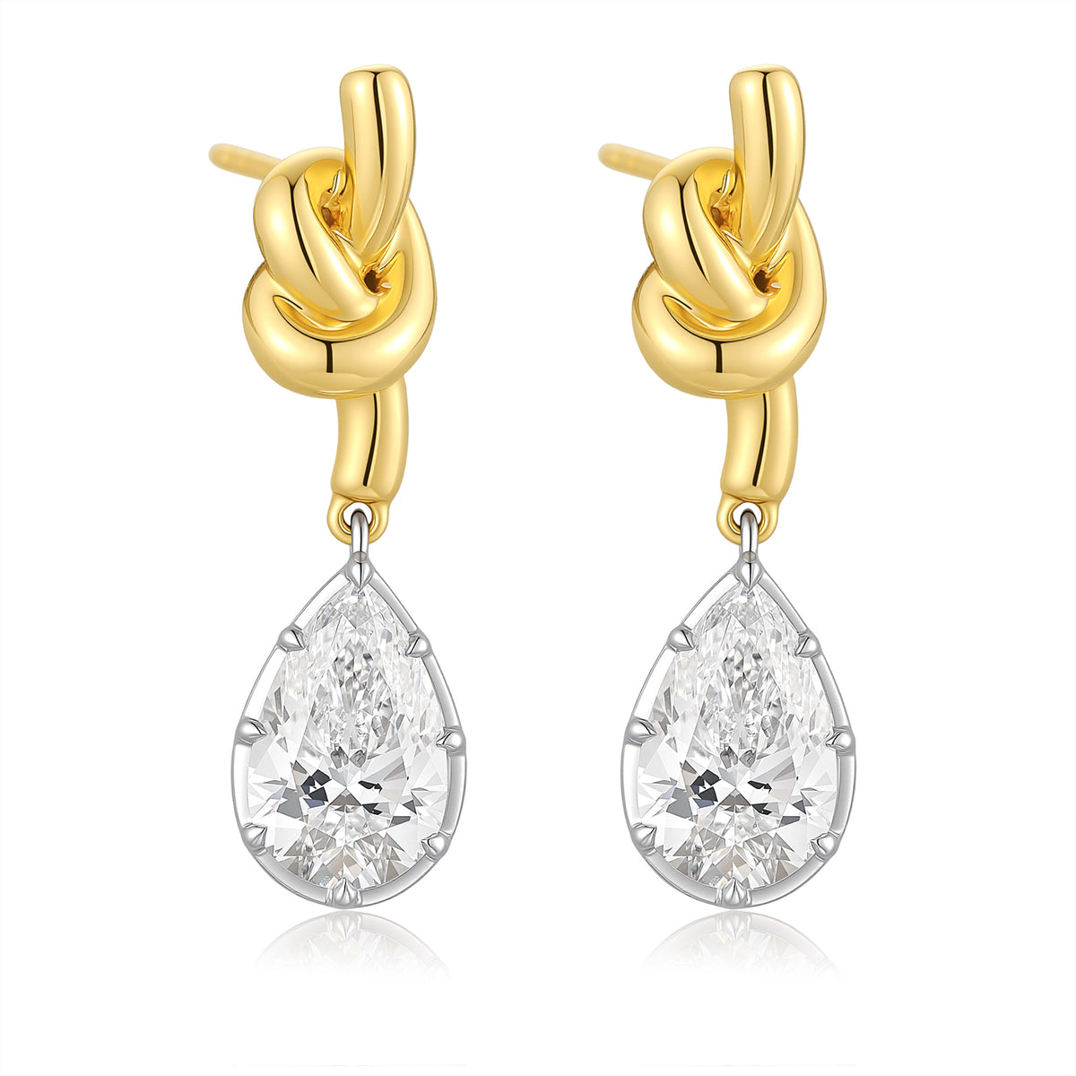 Golden Vine Drop Earrings