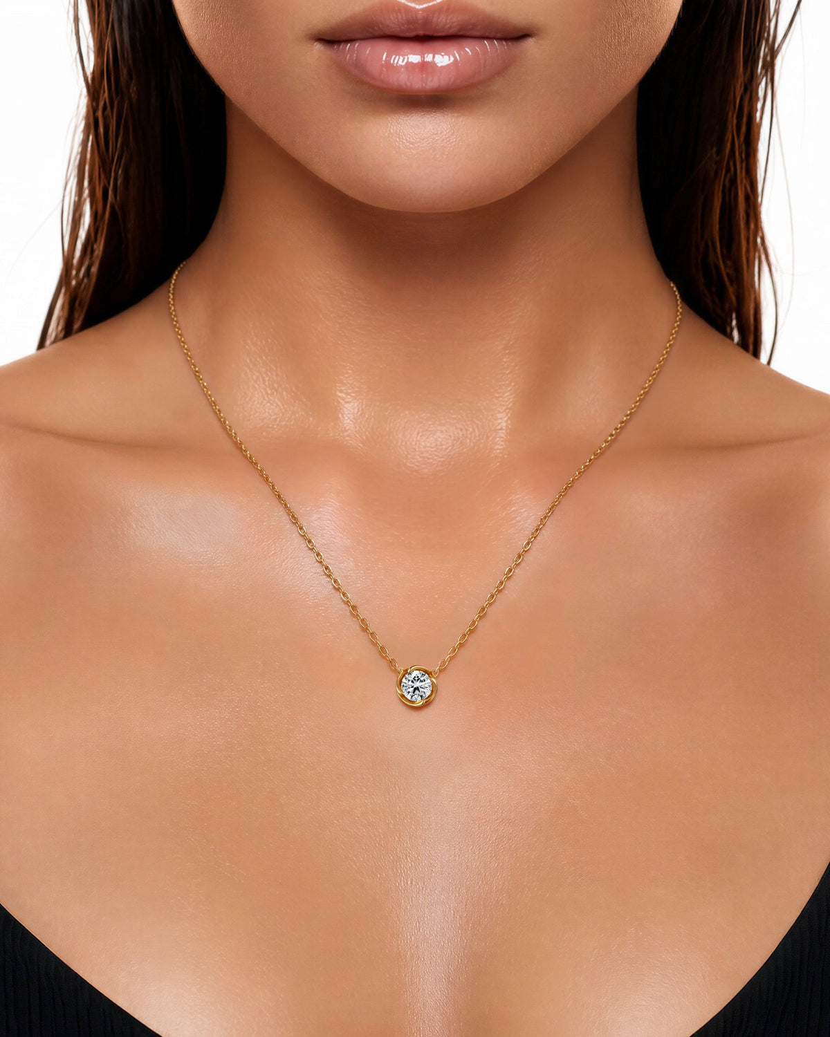 The Vortex Solitaire Necklace
