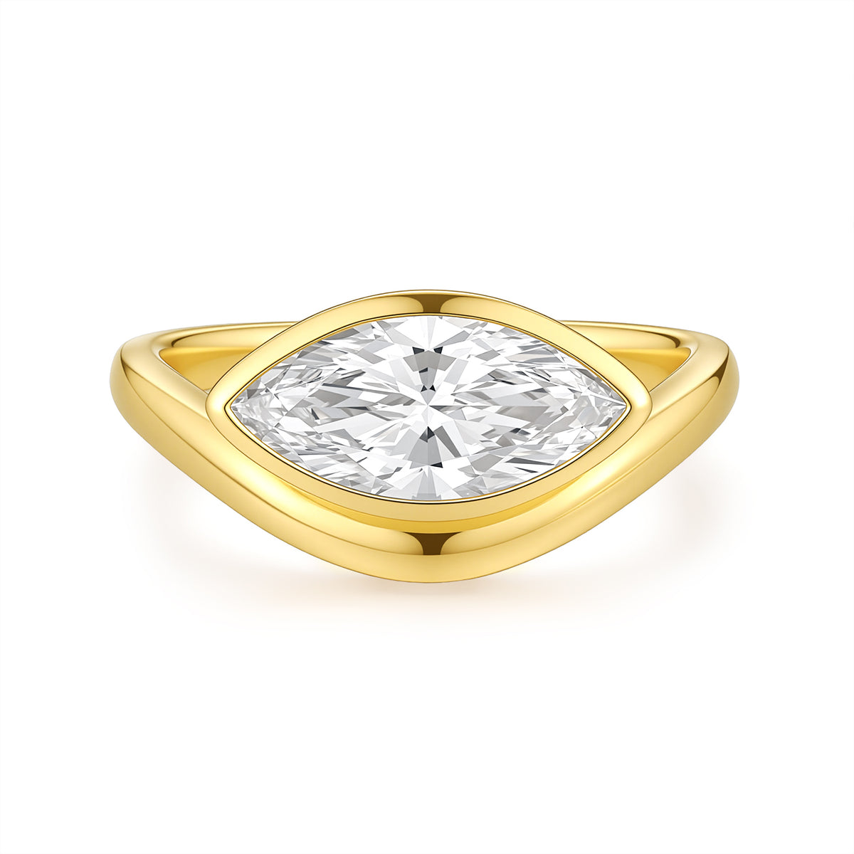 Arc Bezel Ring