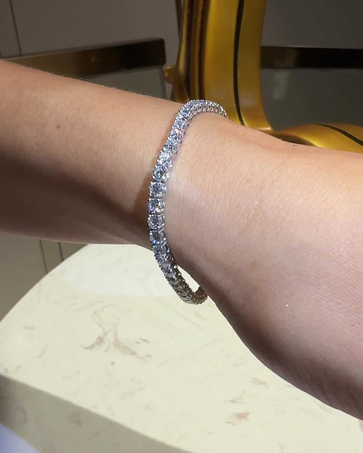 The Titan Round Line 5 Carat Bracelet